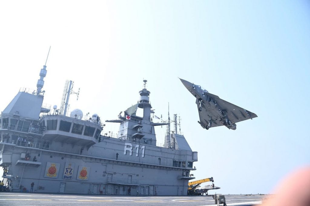 Maiden Landing of LCA INS 3