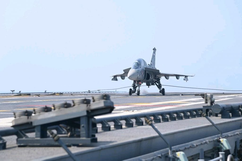 Maiden Landing of LCA INS Vikrant 1