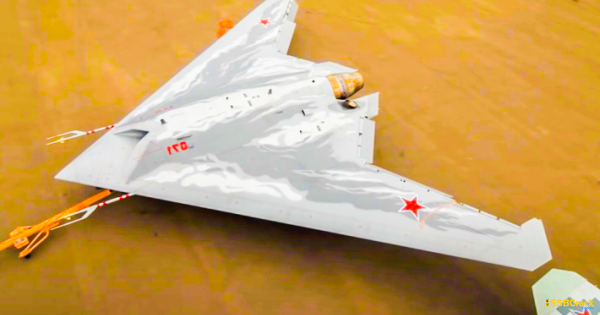 Russia Tests New Armed Stealth Drone Okhotonik 1