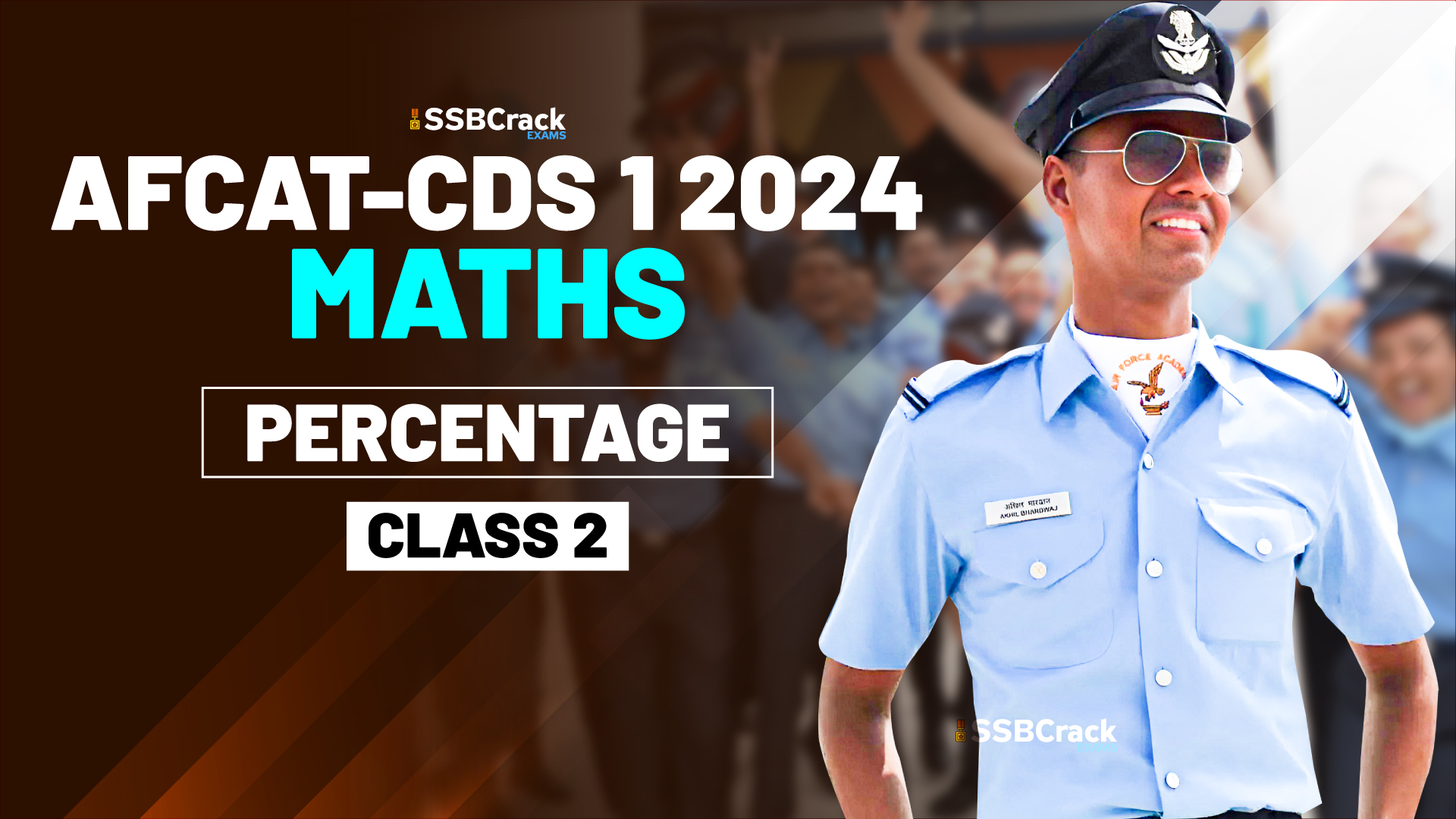 CDS AFCAT 1 2024 Maths Percentage Class 2 1