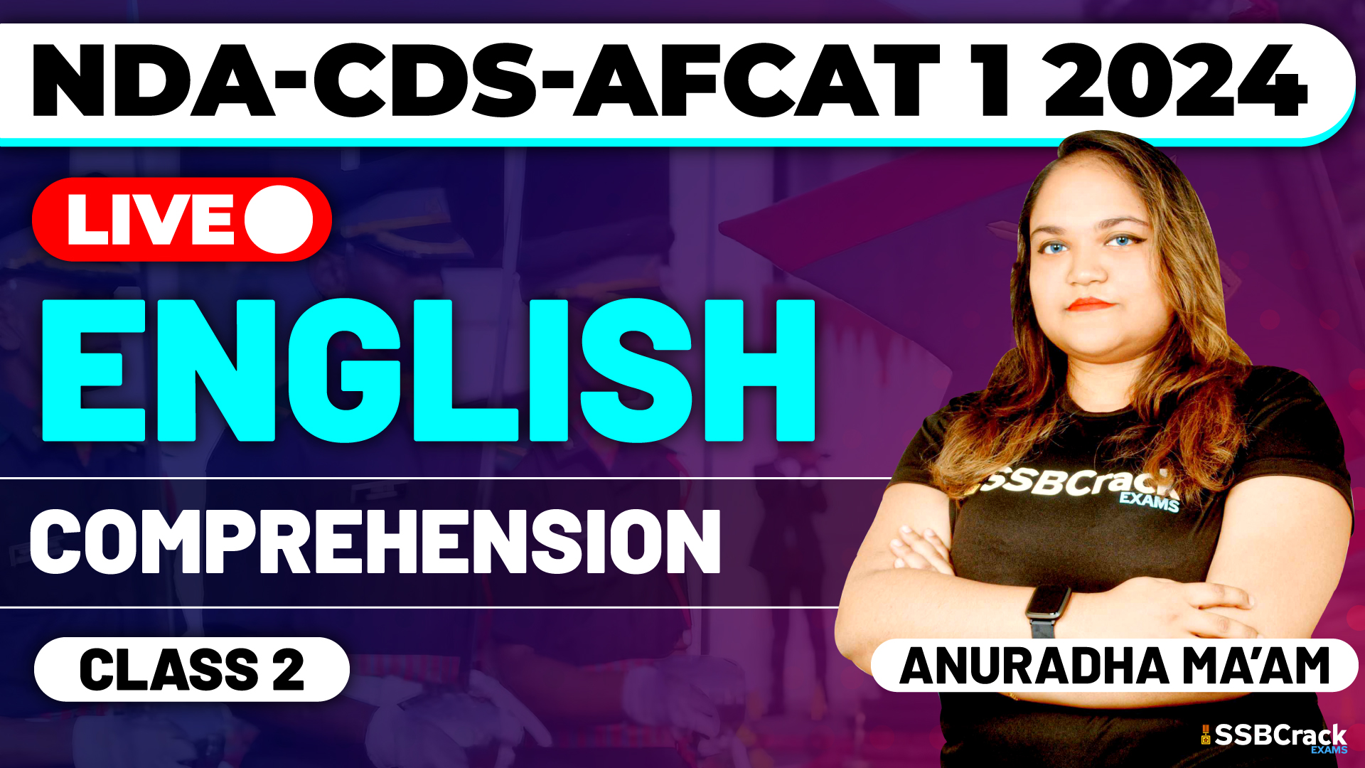 NDA CDS AFCAT 1 2024 English Comprehension Class 2