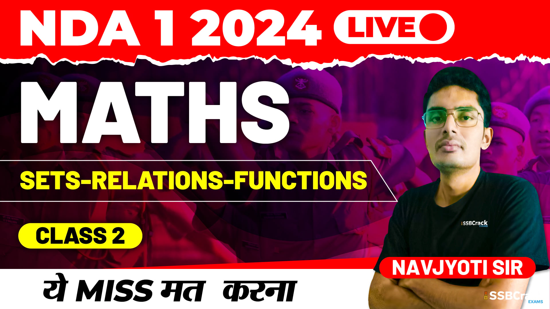 NDA 1 2024 Maths Sets Relations Functions Class 2