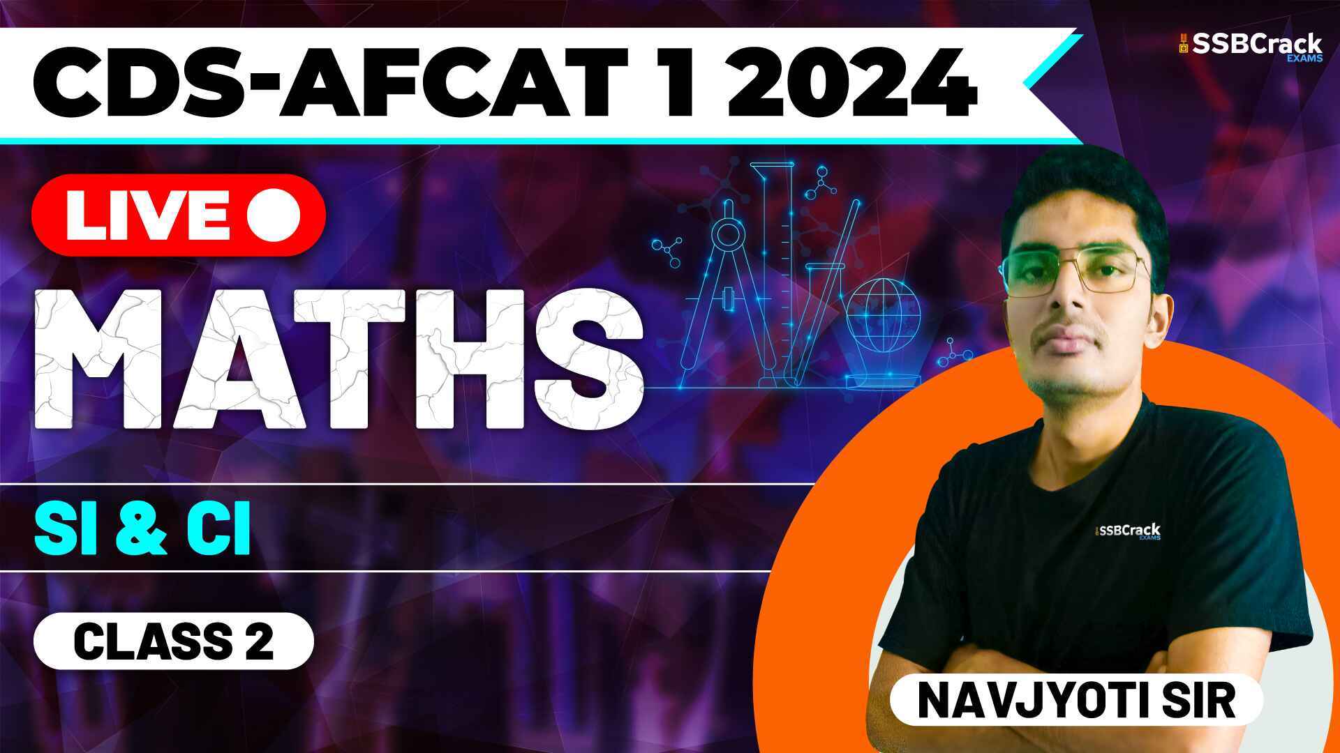 CDS AFCAT 1 2024 MATHS SI CI Class 2 1