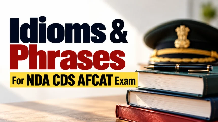 500+ Most Commonly Asked Idioms & Phrases For NDA CDS AFCAT Exam