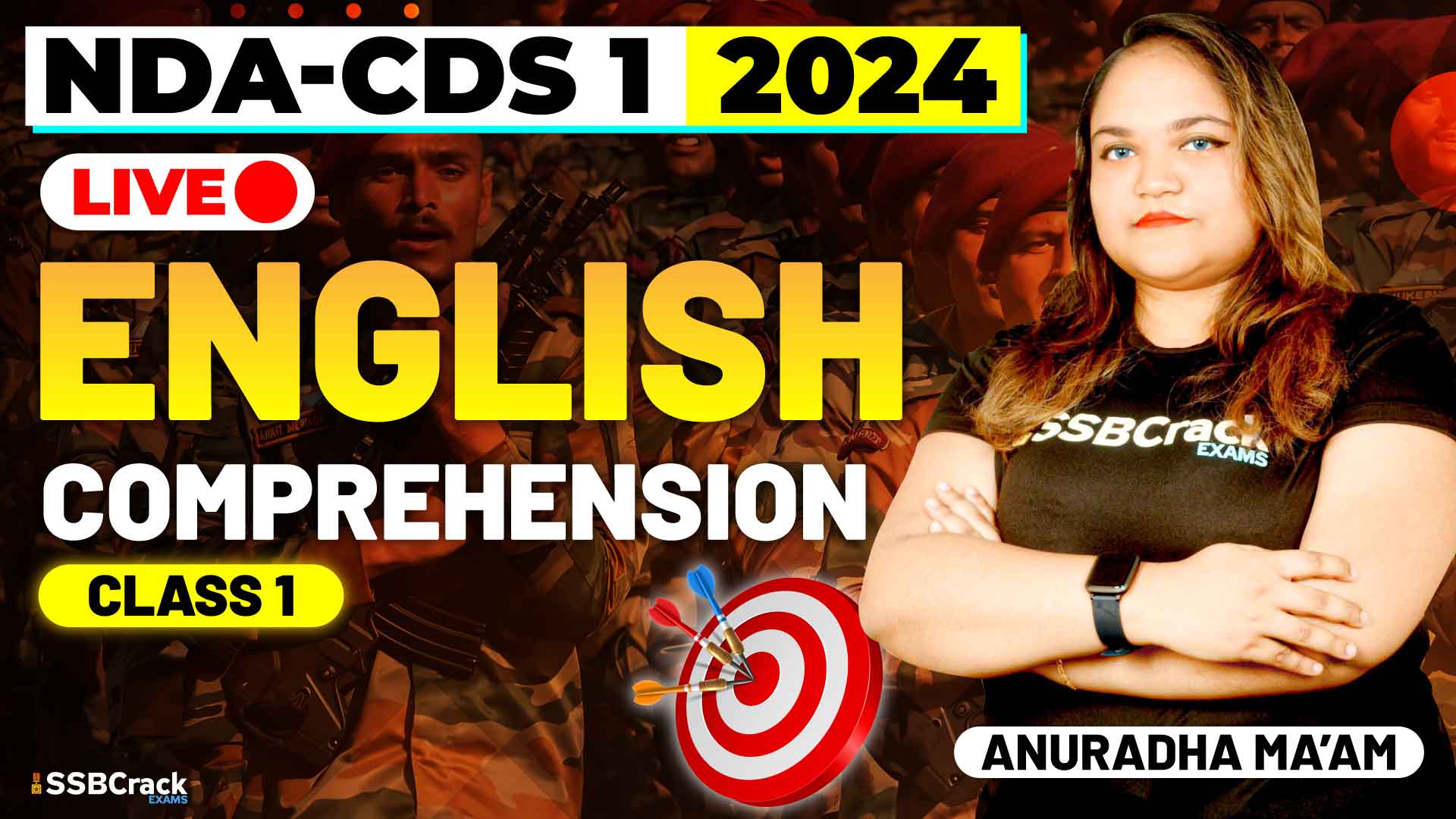 NDA CDS 1 2024 English Comprehension Class 1