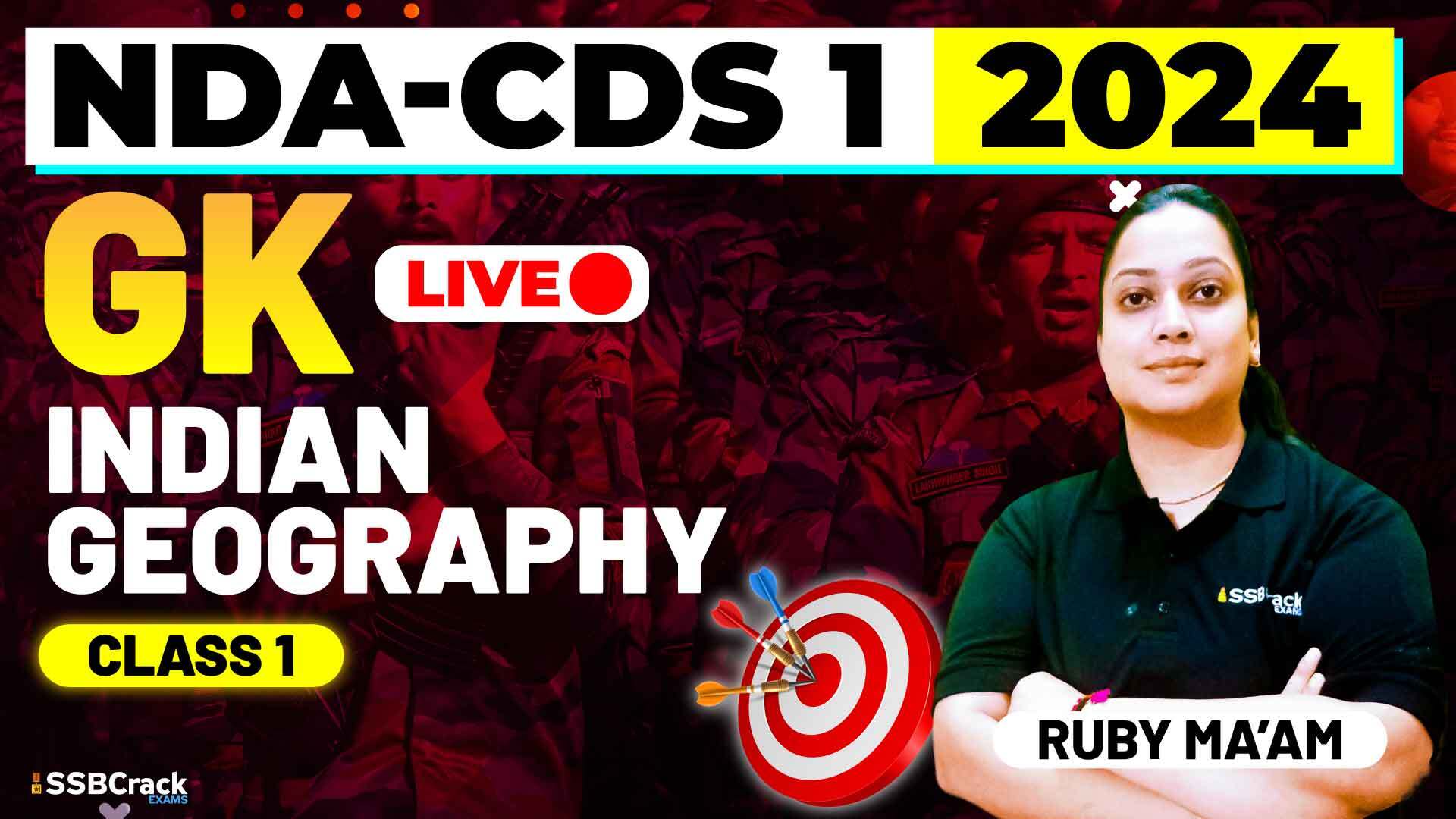 NDA CDS 1 2024 Indian Geography Class 1