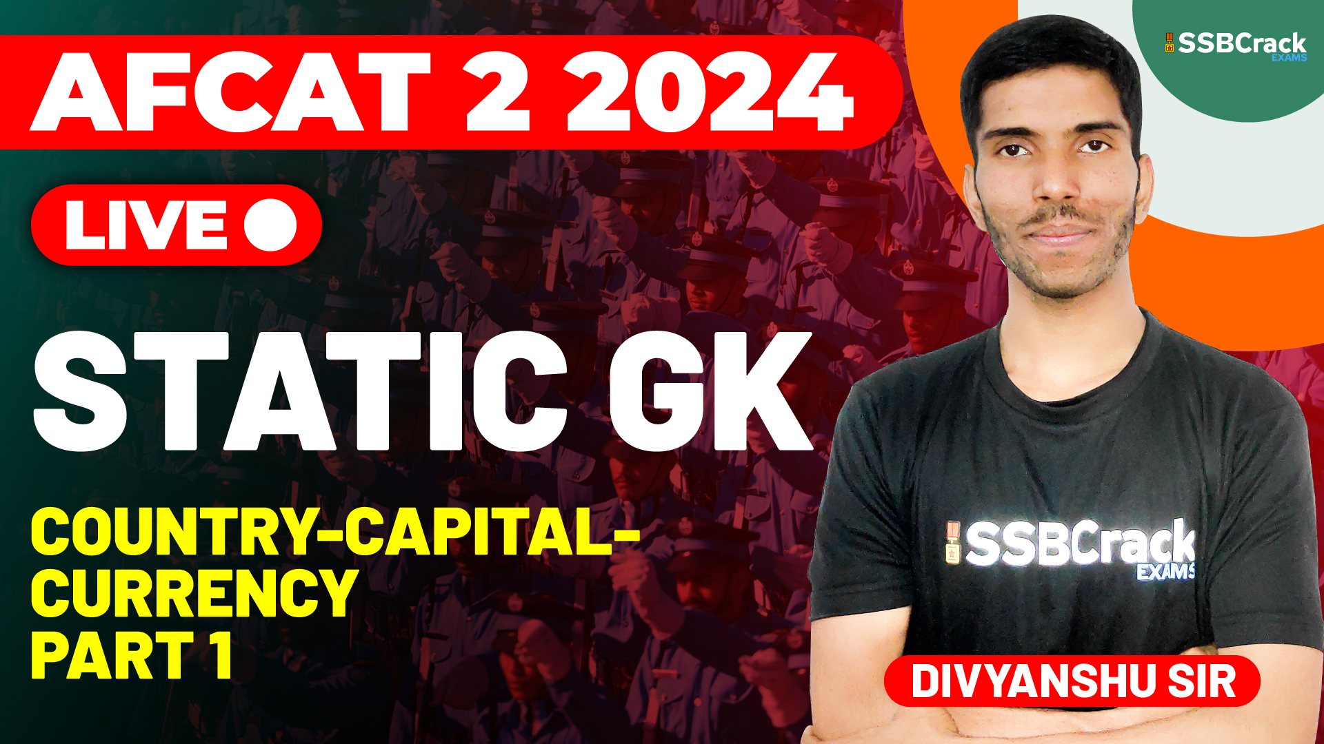 AFCAT 2 2024 Static GK Country Capital Currency Part 1