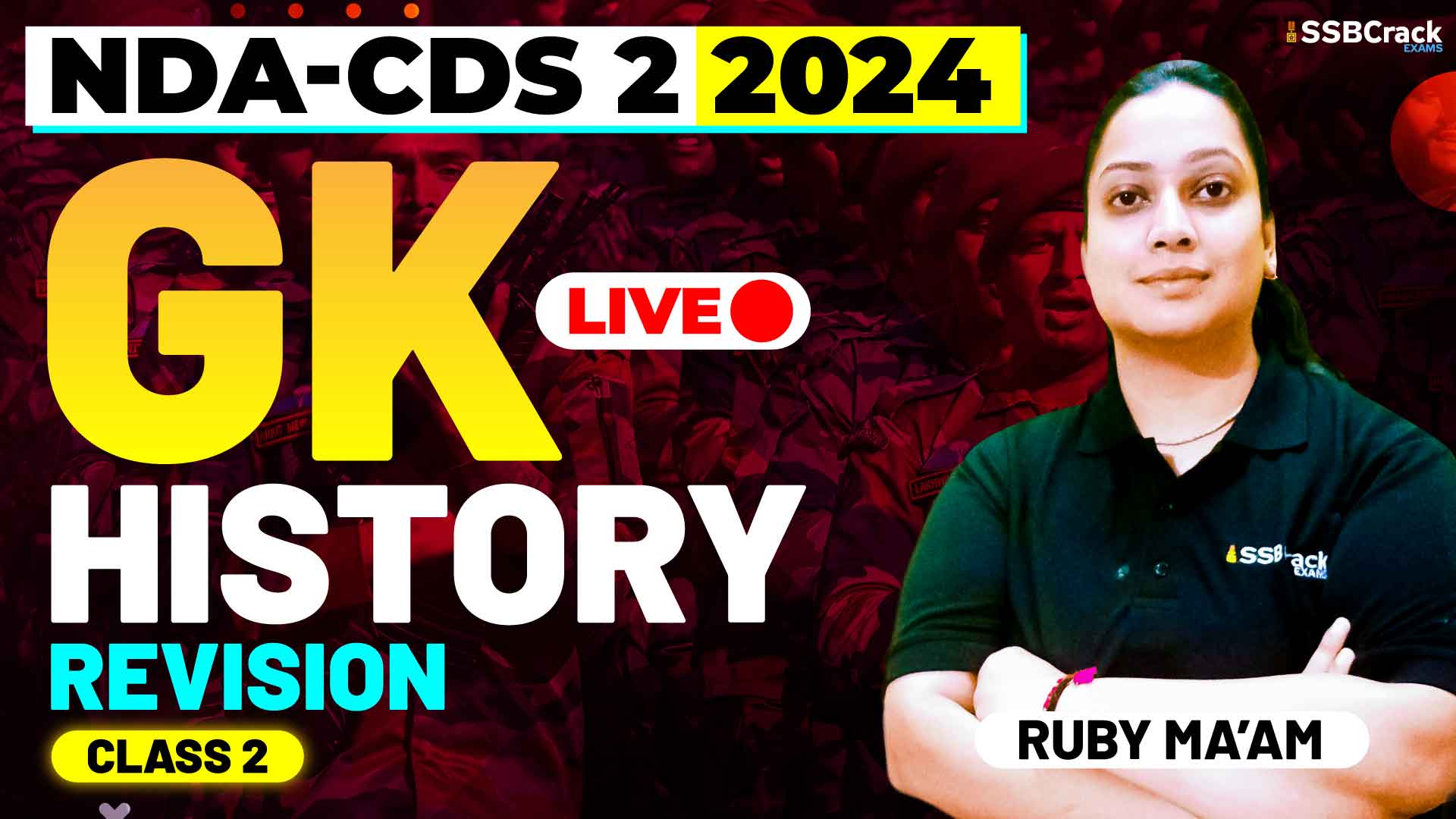 NDA CDS 2 2024 GK History Revision Class 2