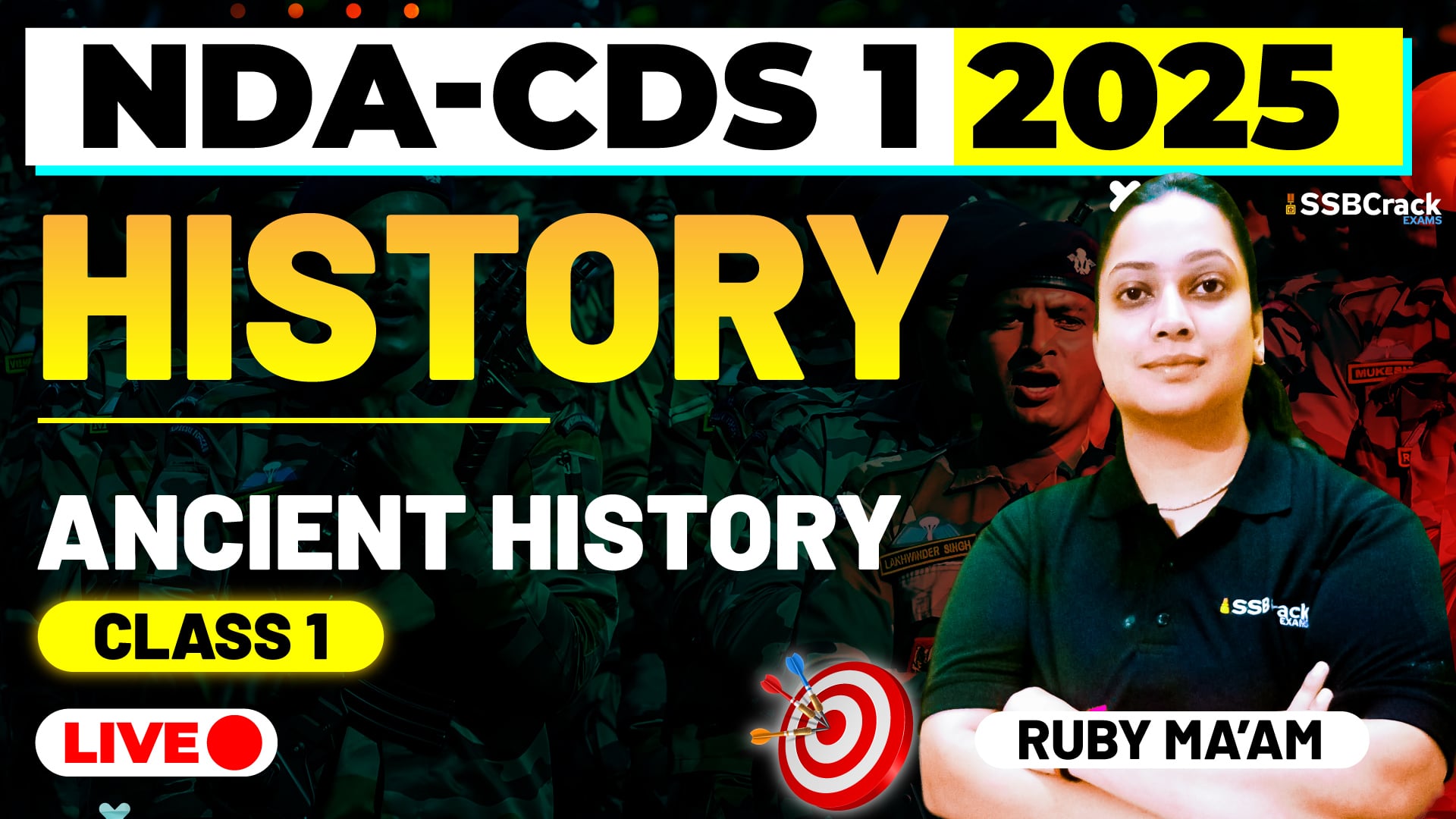 NDA CDS 1 2025 Ancient History Class 1