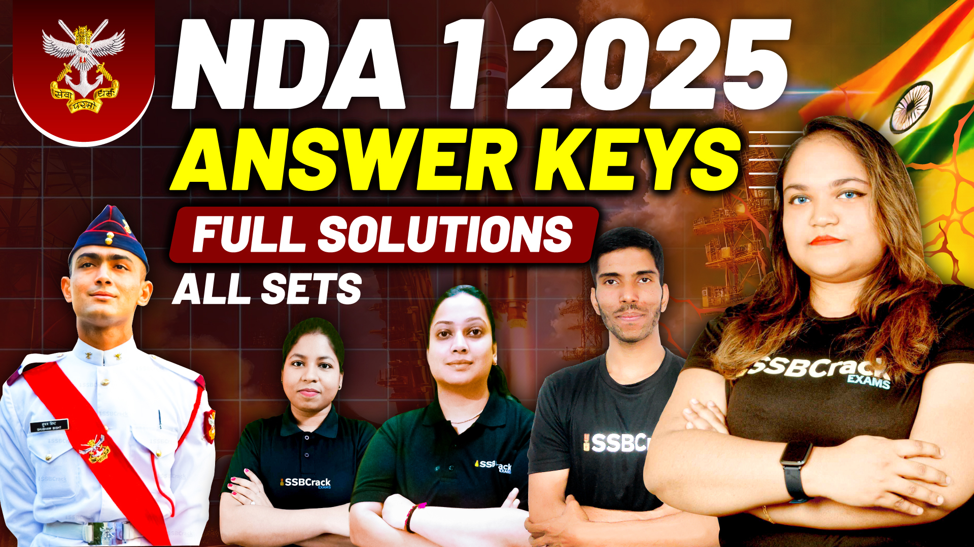 NDA 1 2025 Answer Keys Full Solutions All Sets