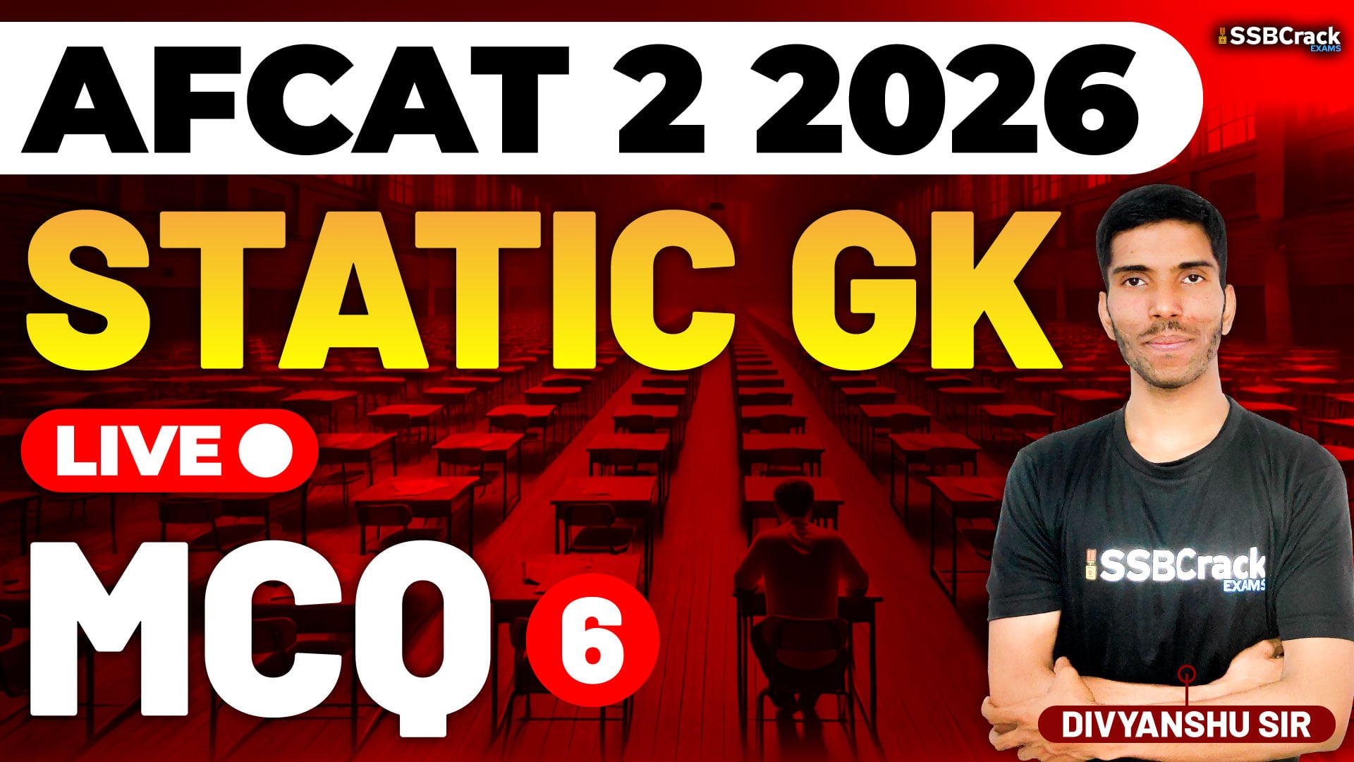 AFCAT 2 2026 Static GK MCQs Class 6