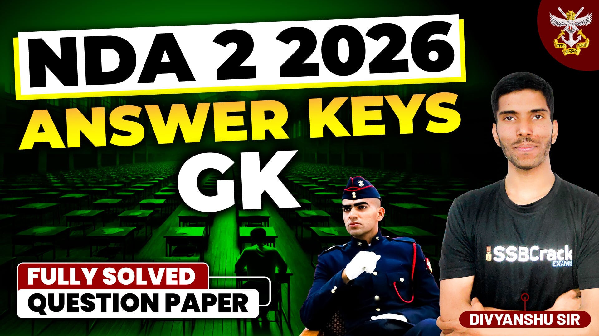 NDA 2 2026 GK Answer Key